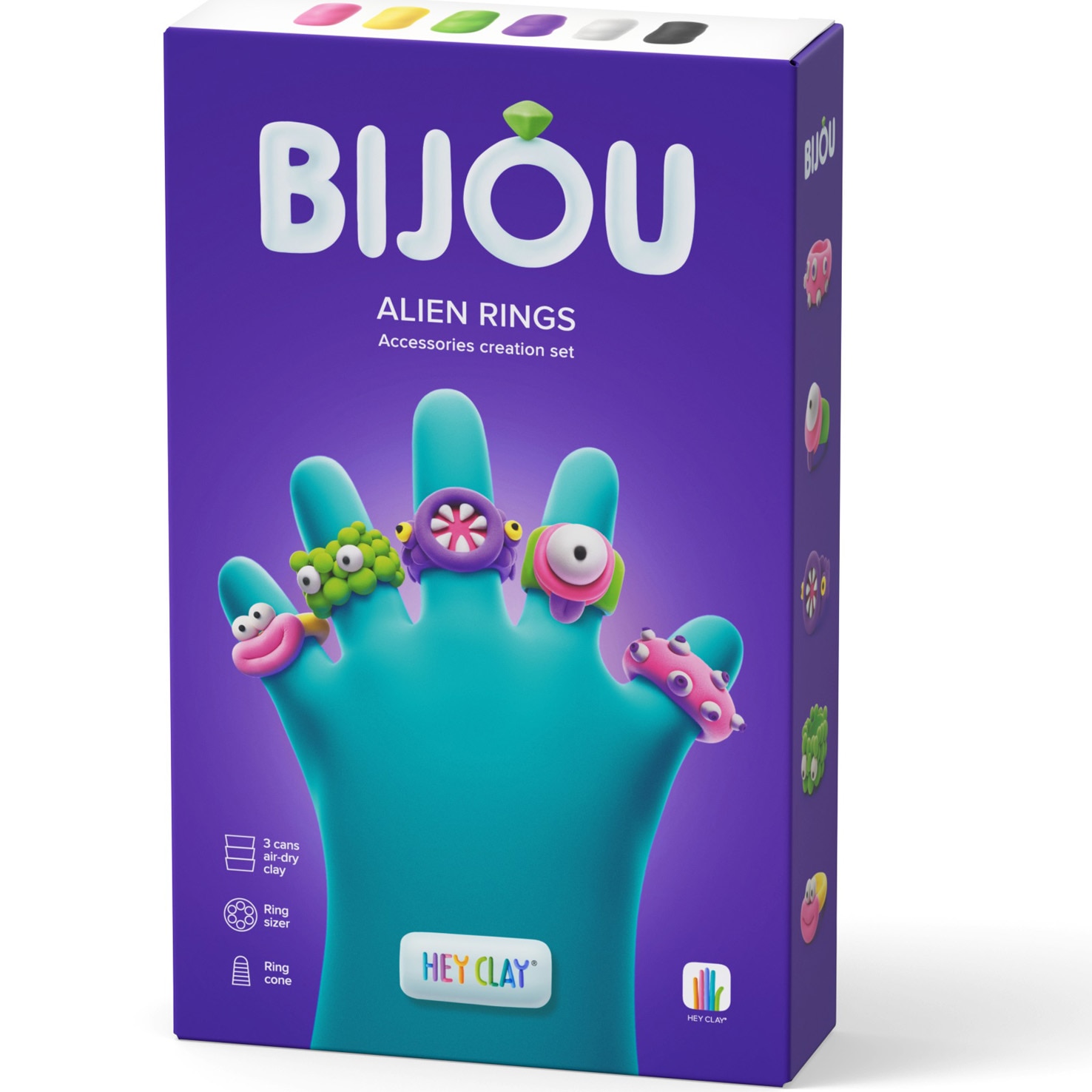 Set Hey Clay Bijou - Alien rings - eMAG.ro