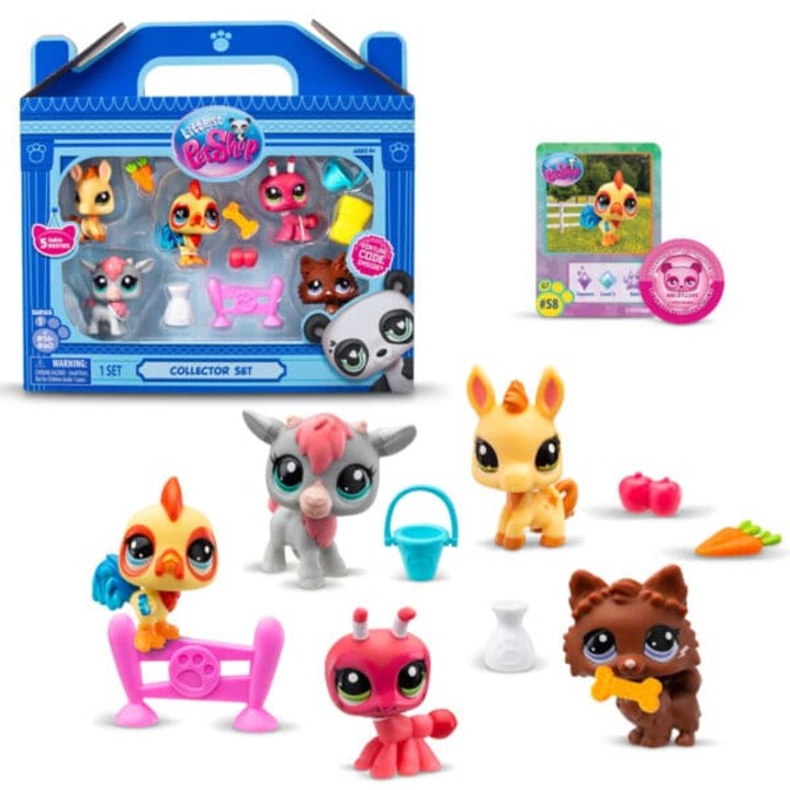 Комплект 5 фигурки, Littlest Pet Shop - Farm Besties