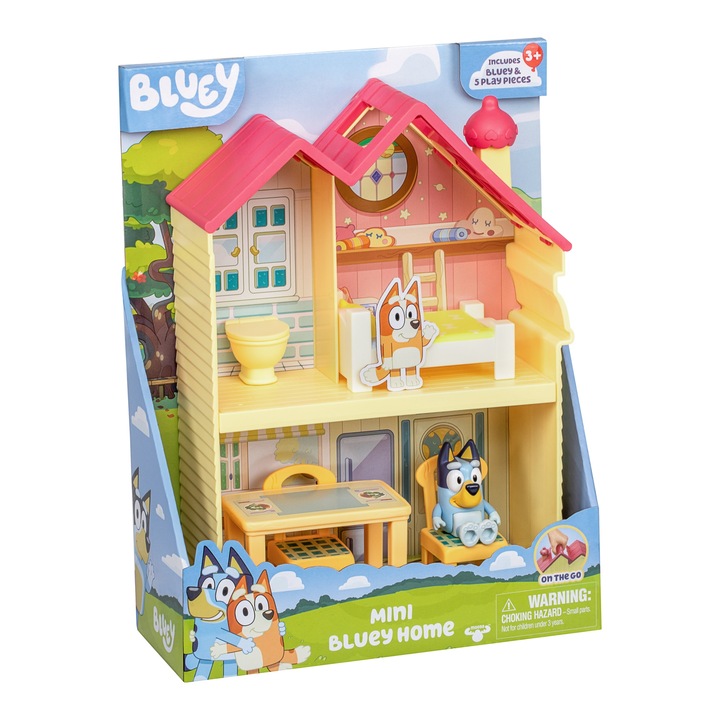 Комплект за игра Bluey - Heeler home, с фигурка