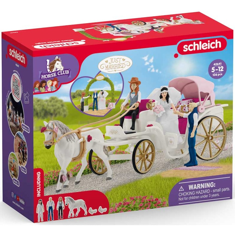 Set de joaca Schleich, Horse Club, Caleasca de nunta