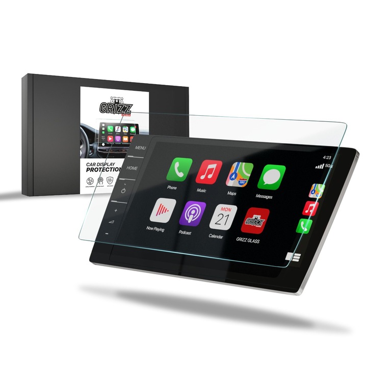 Folie de protectie display auto, GrizzGlass, Compatibila cu Volkswagen VW Golf 7 2017 Discover Pro