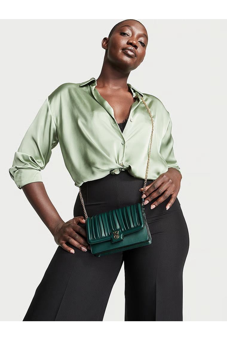 Geanta, Victoria's Secret, The Victoria Mini Crossbody Bag, Black