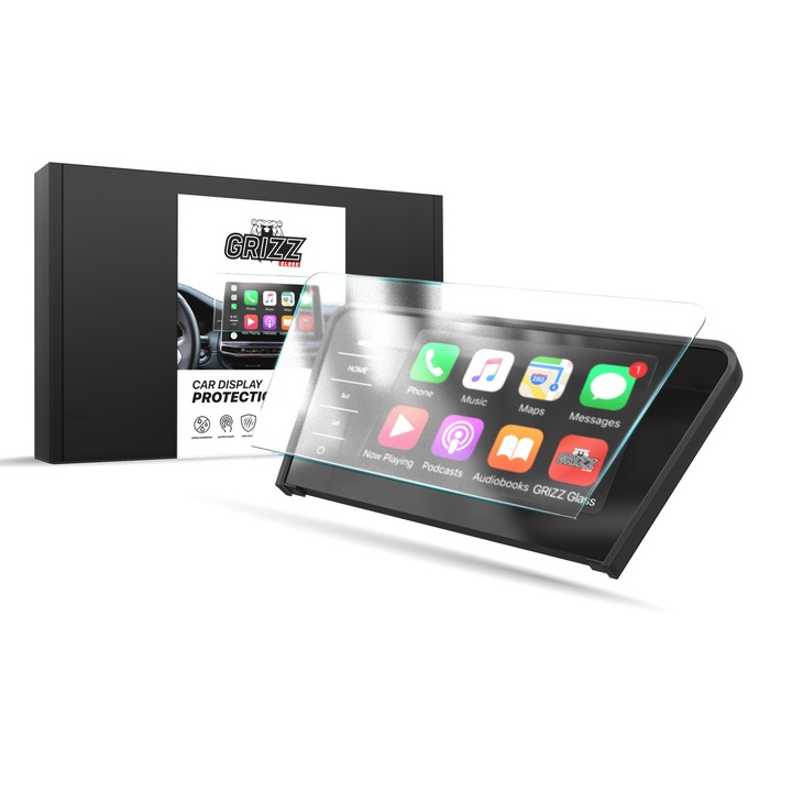 Folie de protectie display auto, GrizzGlass, Compatibila cu Skoda Superb 3 9.2 inch Columbus