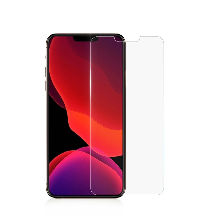 Стъклен филм Съвместим с iPhone 12 Pro Max, прозрачен, защитен, пълен дисплей, 0,26 мм, 9H 2,5D