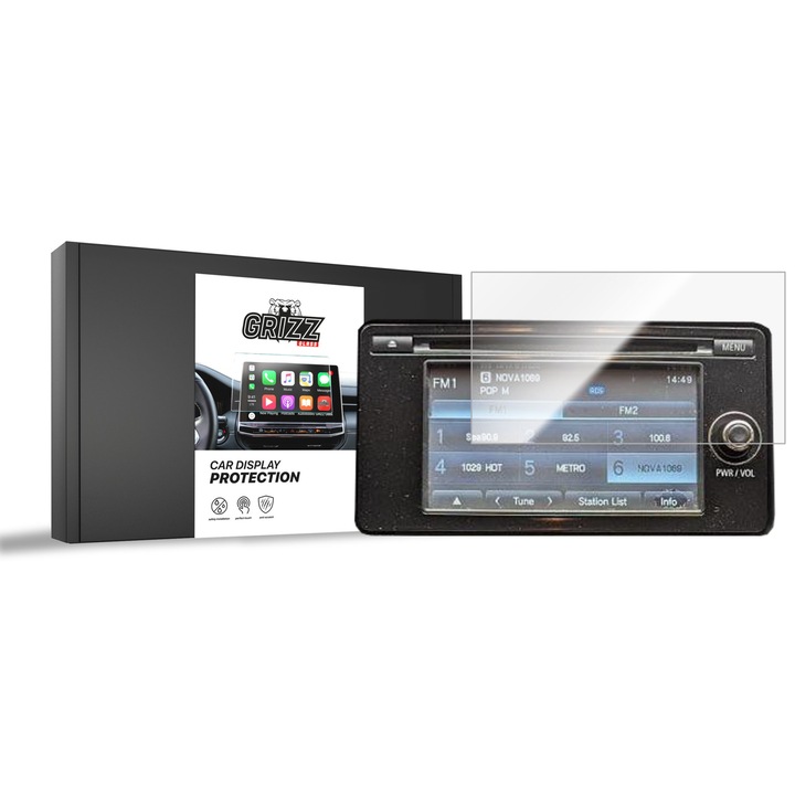Folie de protectie display auto, GrizzGlass, Compatibila cu Mitsubishi Lancer 8 2015