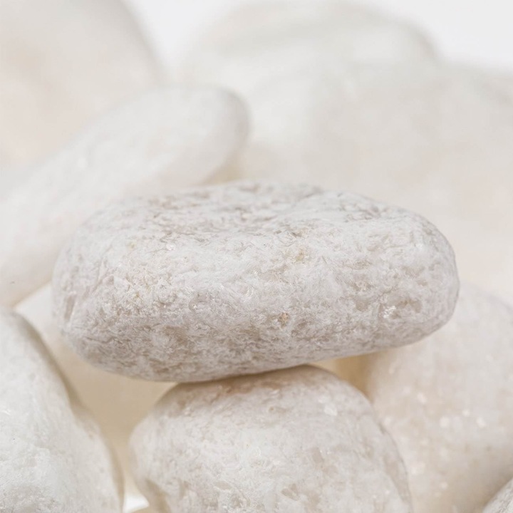 Dekoratív kavics, fehér, 1,2 kg