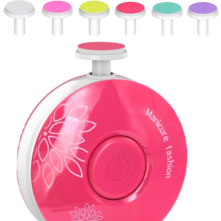 Комплект електрически нокторезачки, longziming, 6 сменяеми глави, многоцветни