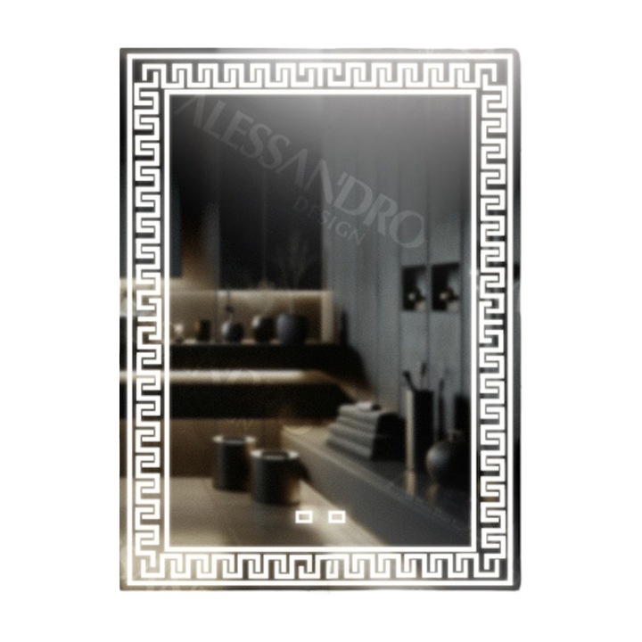 Vivido Touch LED огледало за баня със система против запотяване 60x80 см