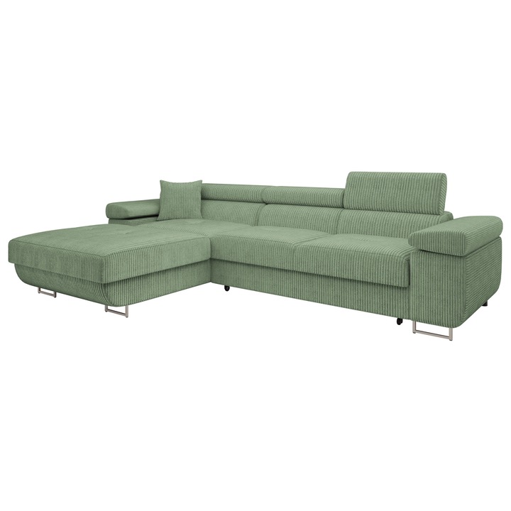 Coltar rabatabil Torezio Mini Reiat, MIRJAN24, stanga, menta, 170x280x87 cm