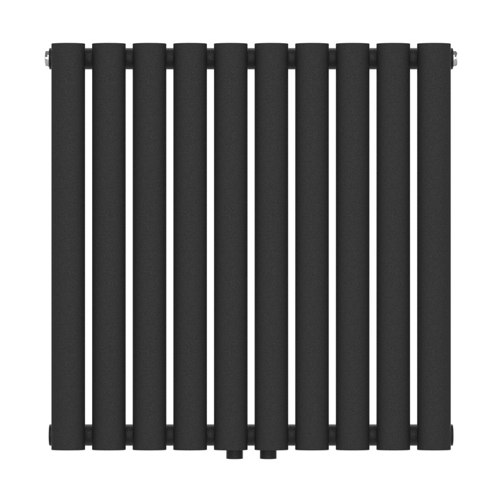 Radiator, neu.haus, PXAF-0012 Nore, 60 x 60 x 5, 6 cm, otel, negru, 449 W