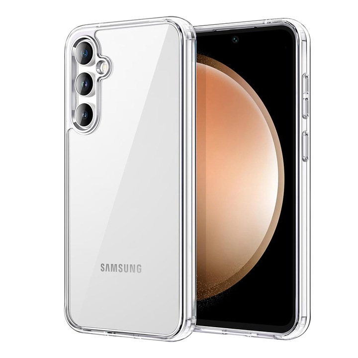 Husa compatibila cu Samsung Galaxy S24, Slim, Silicon Hi-Tech, G-Tech Liquid, Transparent