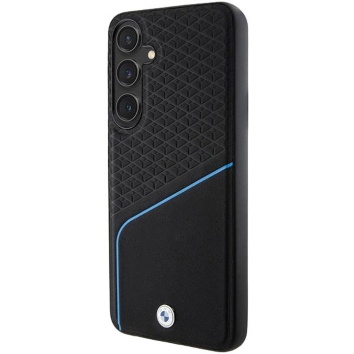 Védőtok, BMW, TPU, Samsung Galaxy S24 Plus készülékkel kompatibilis, fekete