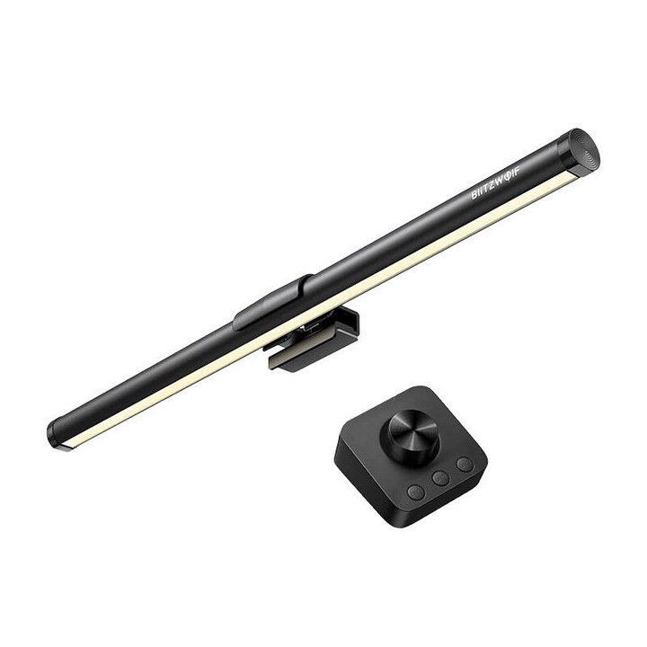 Monitorlámpa, BlitzWolf, ABS, 5 W, 440 x 46 x 22 mm, fekete