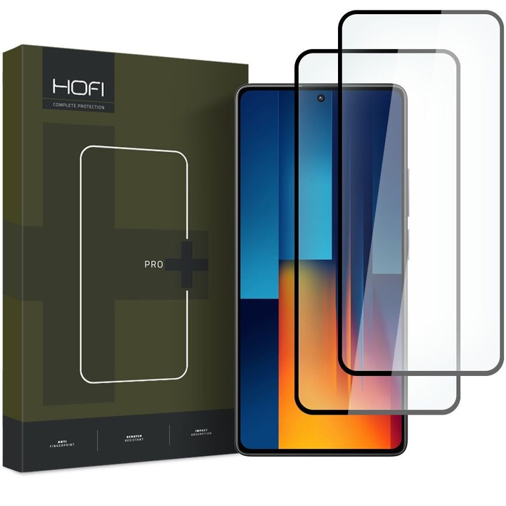Комплект 2 протектора HOFI, за Xiaomi Poco M6 Pro, Hofi, Glass, Transparent
