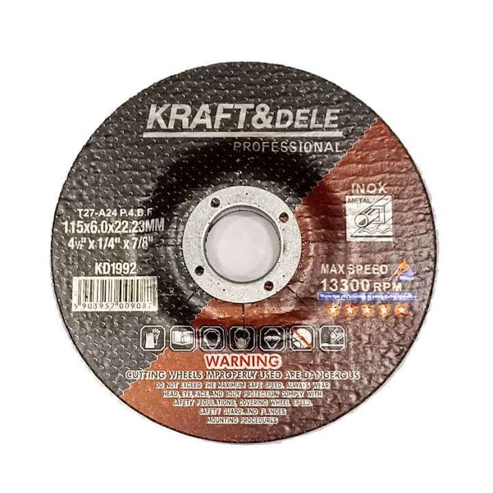 Disc taiere metal Kraft&Dele KD1992, 115 x 6 mm