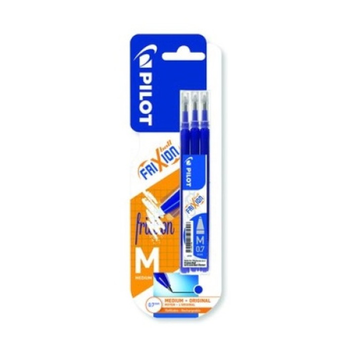Комплект от 3 химикалки Frixion Refill, Pilot, Blue