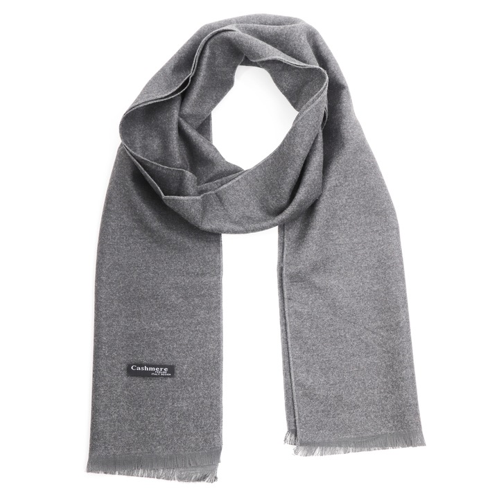 Férfi sál, Moramo, Viskóz, 184x31 cm, Szürke