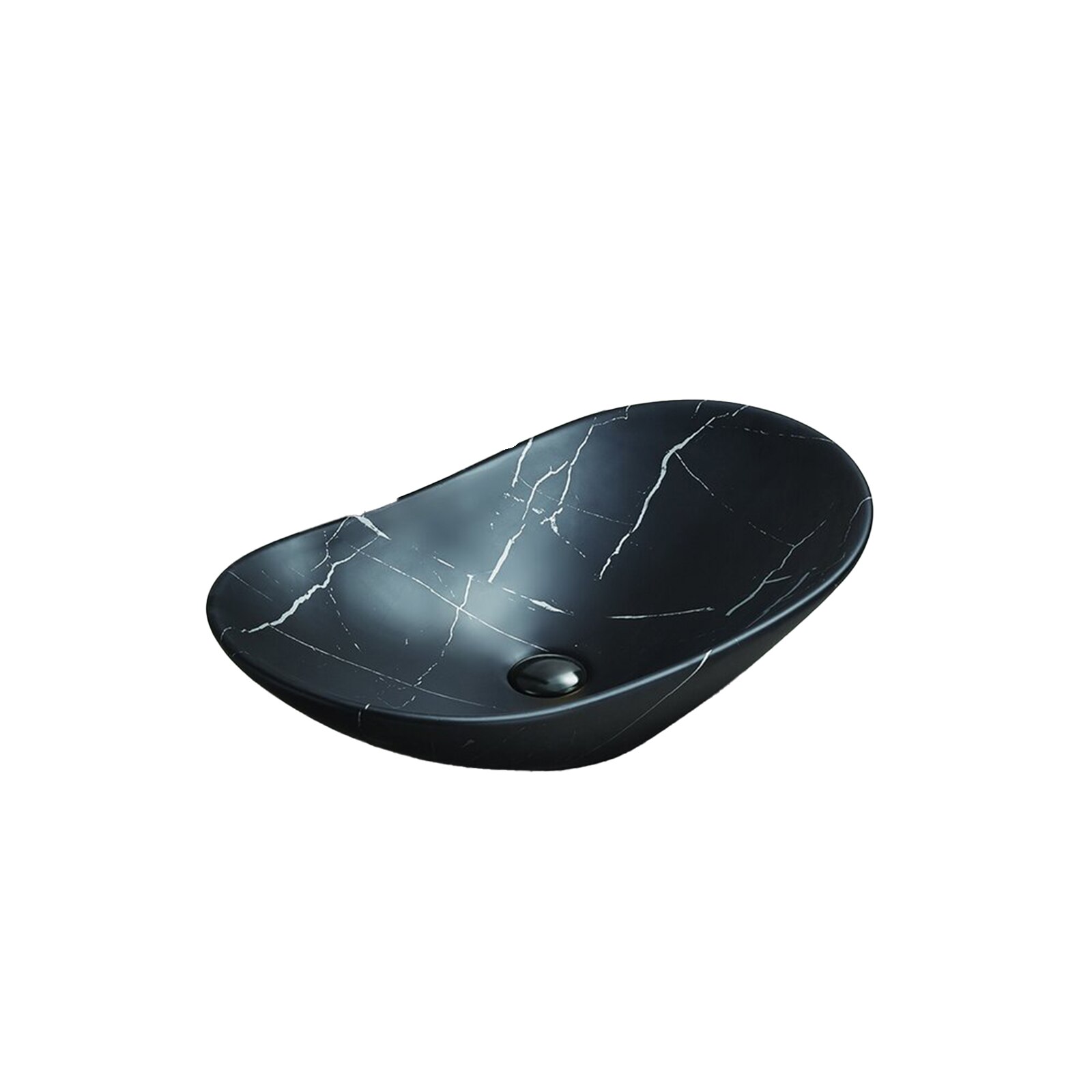 Lavoar pe blat negru Rune Sigyn 61.5 cm - eMAG.ro