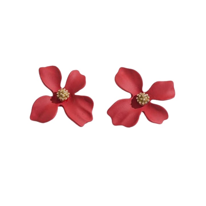 Cercei petale, Peeik, Rosu