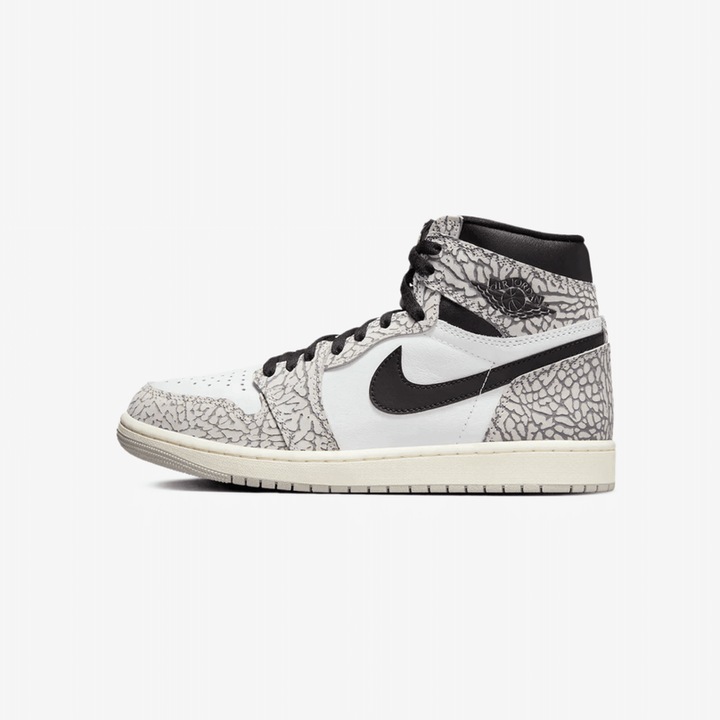 Pantofi sport, Air Jordan 1 High White Cement, Gri
