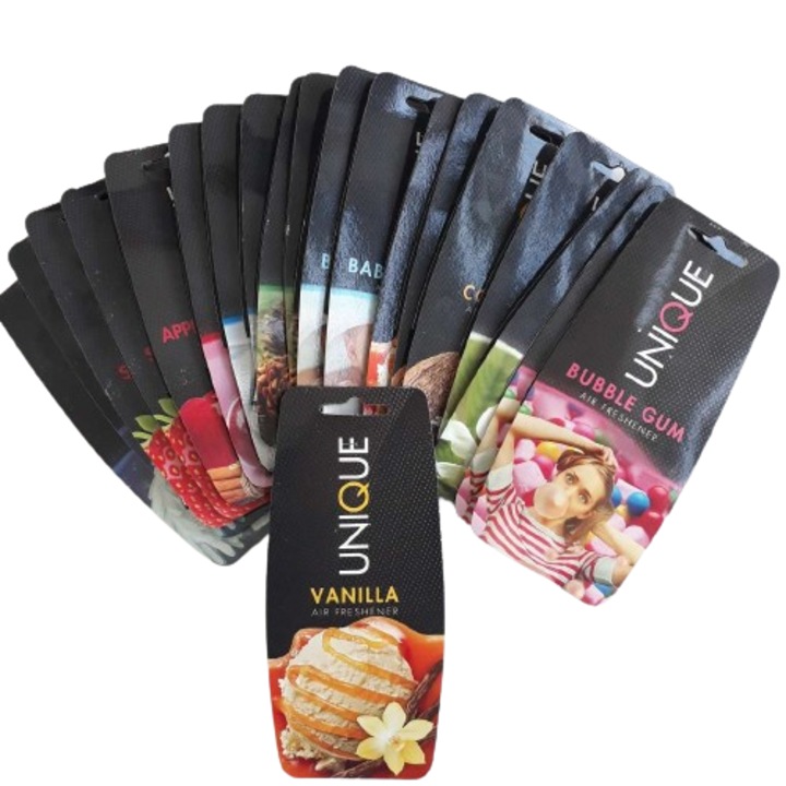 Промо пакет 20 x ароматизатор за кола, Unique, Ucare, микс аромати