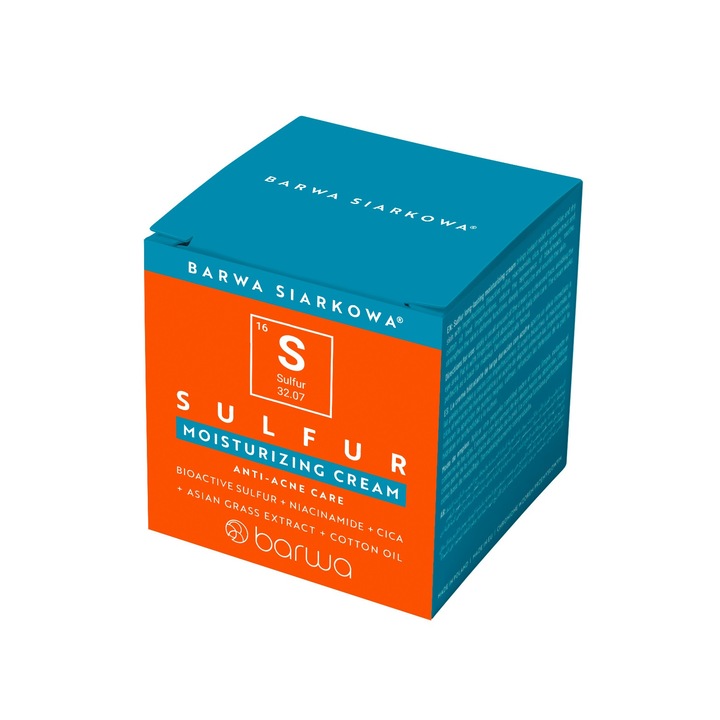 Hidratáló kénnel aknés bőrre, Barwa Cosmetics, 50 ml