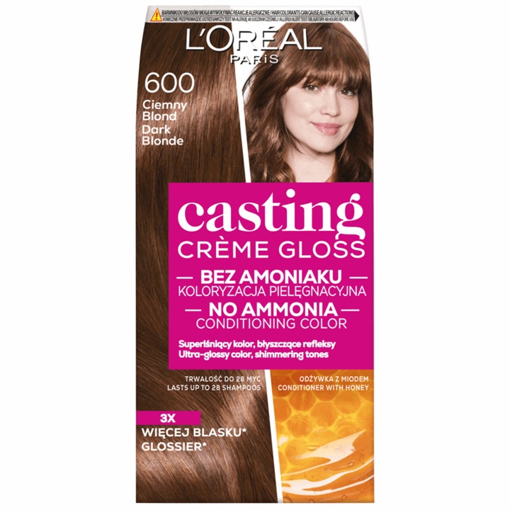 Vopsea de par Crema coloranta Loreal Casting Creme Gloss, 600 Blond Inchis