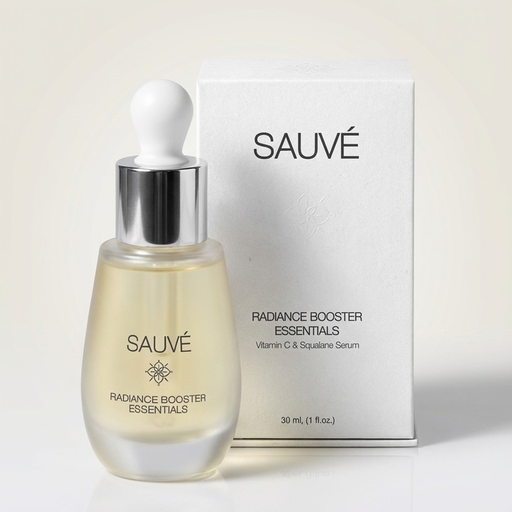 Radiance Booster Essentials 30 ml - Elixir Iluminare si Fermitate pentru Ten cu Vitamina C, Squalane, Ceramide si Vitamina E, Produs pentru Skincare