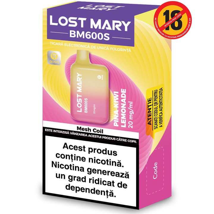 Tigara electronica Lost Mary Pina Kiwi Lemonade 2ml 2%