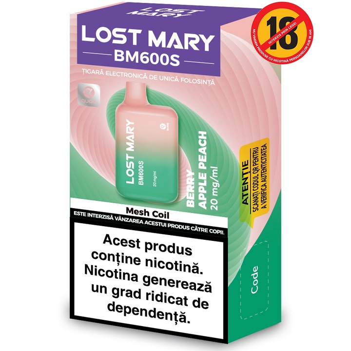 Tigara electronica Lost Mary Berry Apple Peach 2ml 2%