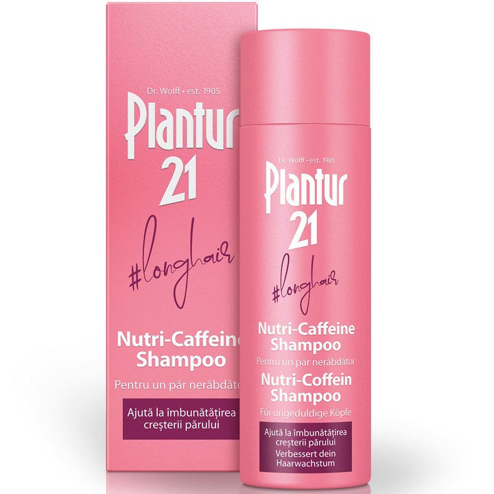 Sampon hajnövekedésért, Plantur 21 Longhair Nutri-Caffeine, 250ml