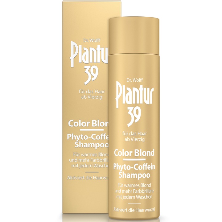 Sampon colorant cu cafeina pentru par blond, Plantur 39 Color Blond, 250ml