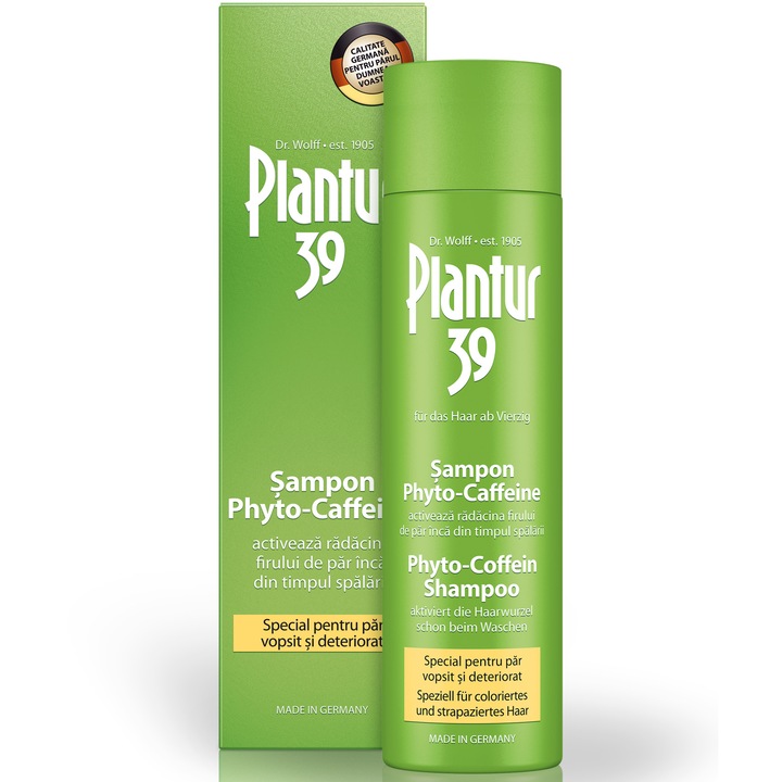 Sampon pentru par vopsit si delicat, Plantur 39 Phyto-Caffeine, 250ml