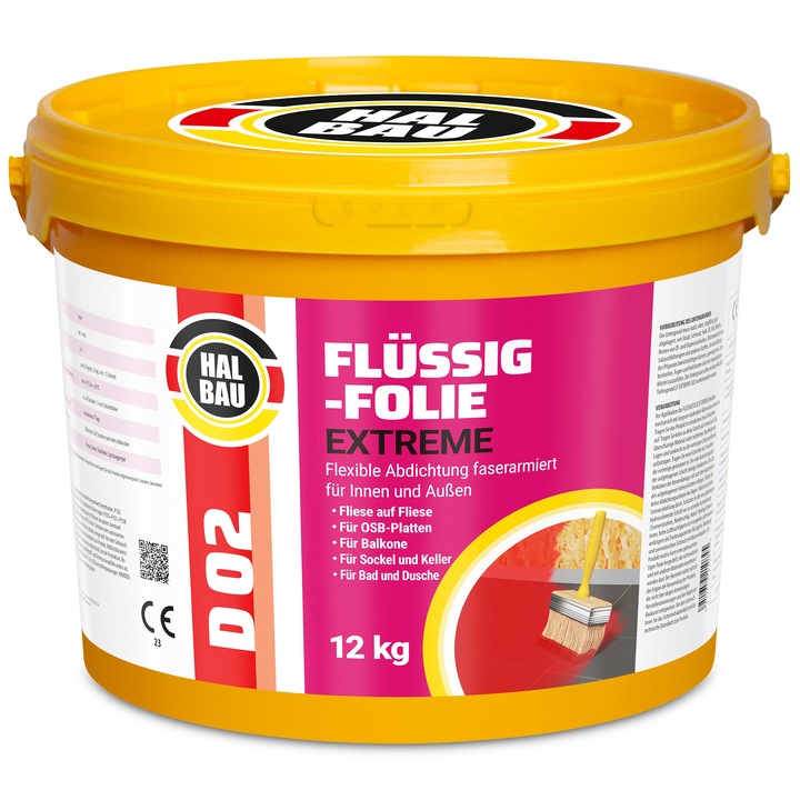 Hidroizolatie flexibila HALBAU, pentru baie D02 - 12KG