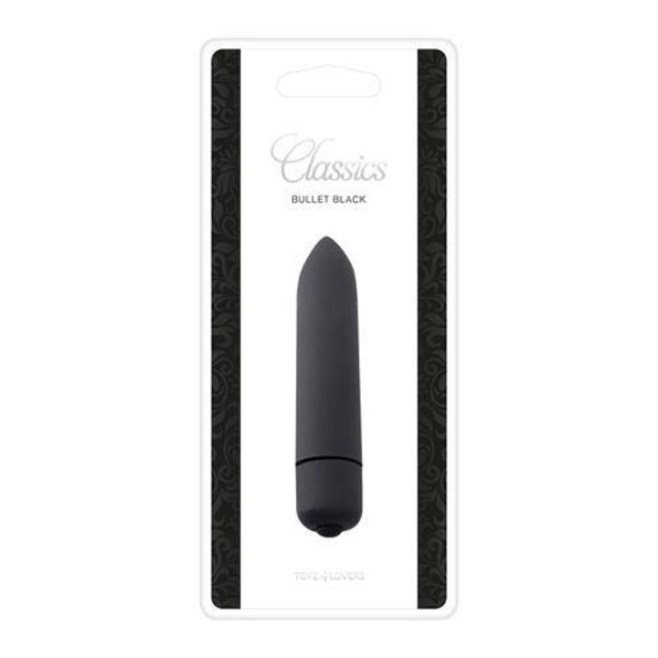 Вибратор Bullet Classics Black, boss of toys, ABS, 9 см, Черен
