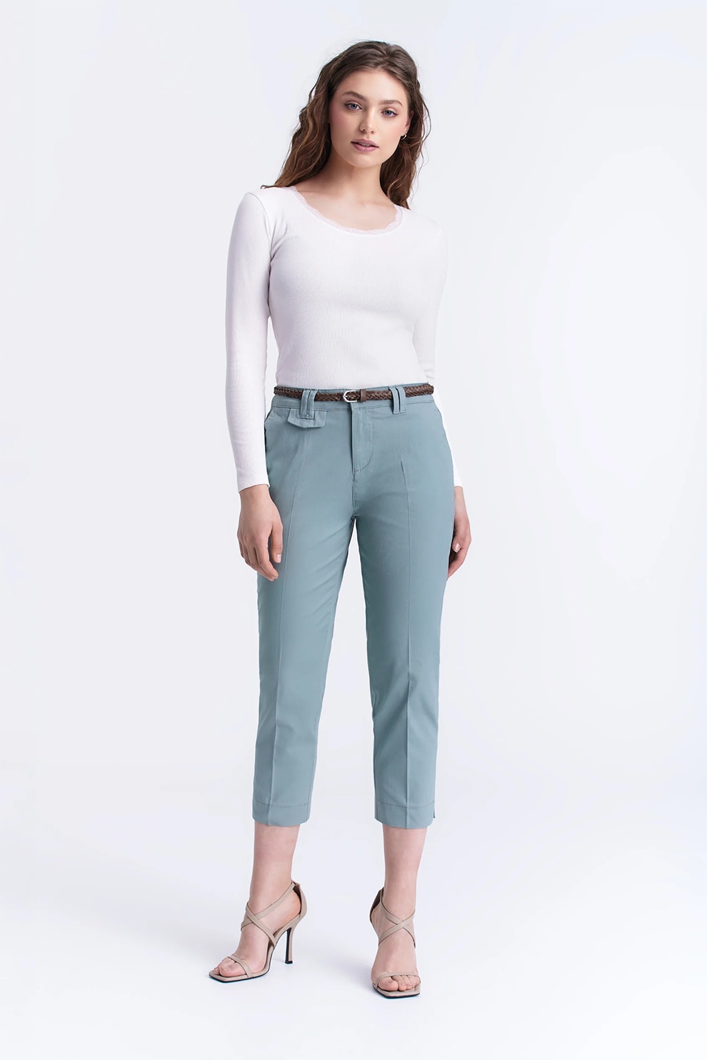 Pantaloni negri de blug cu talie inalta – DIVA Joy