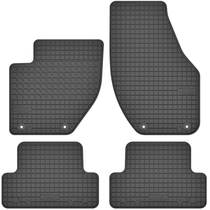 Гумени стелки за Volvo V40 (2012-2019), комплект 4 бр.