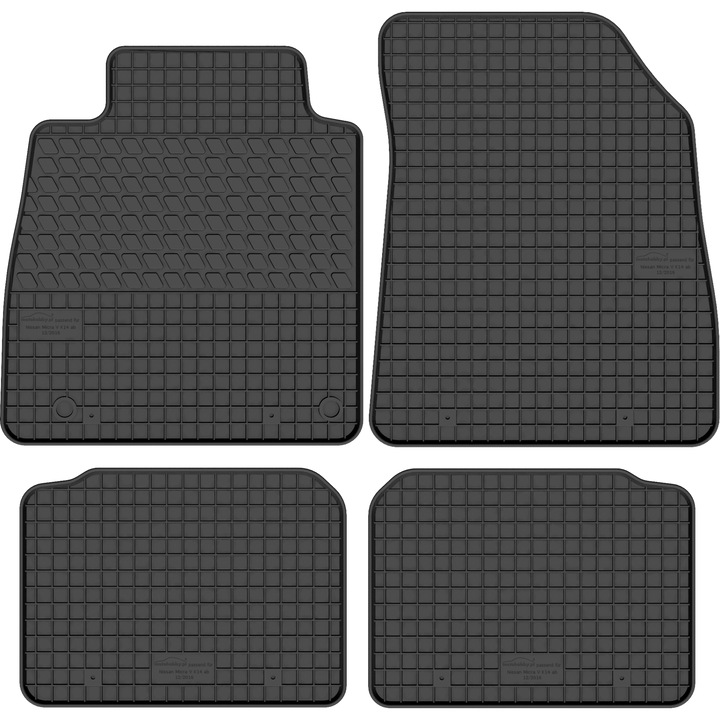 Гумени стелки за Nissan Micra K14 4бр