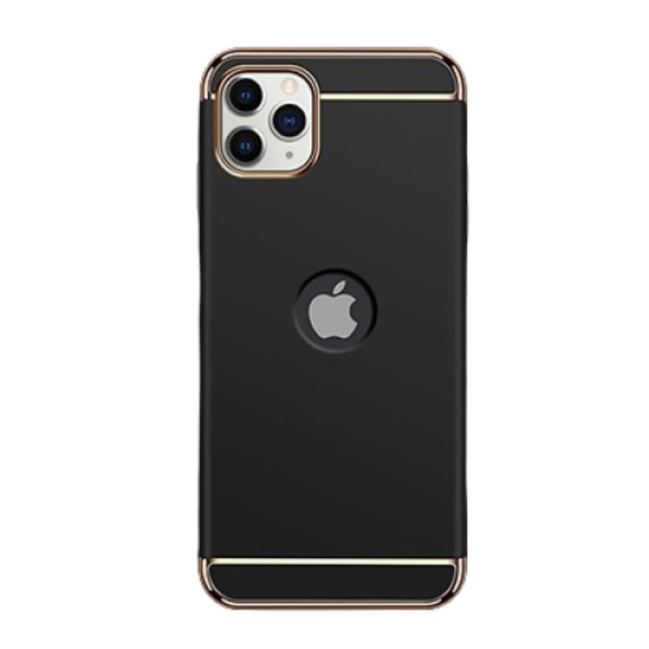 Калъф, съвместим с Apple iPhone 12 PRO, Elegance Luxury 3in1 Black, MyStyle®
