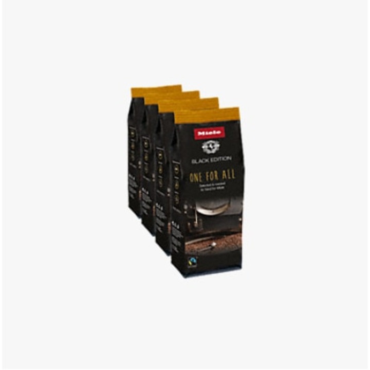 Cafea Boabe MIELE Espresso, Black Edition, Cafea 100% Arabica, 4 X 250g