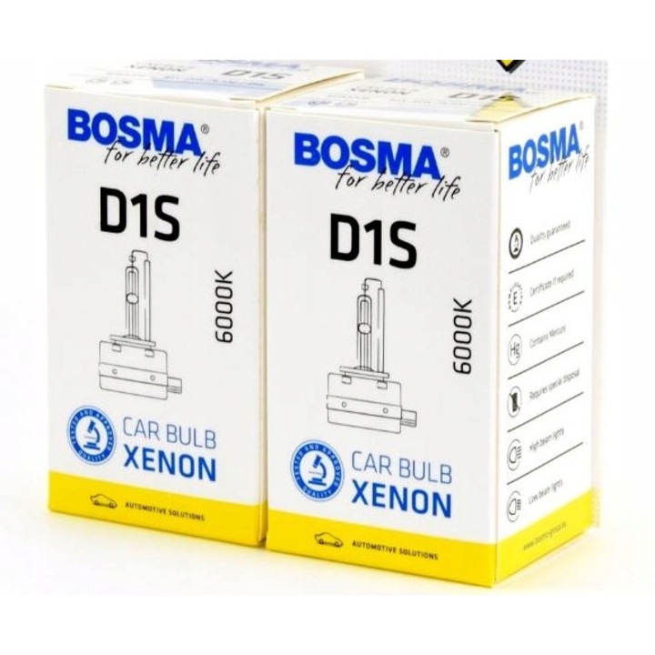 2X Bosma Filament Bosma D1S 6000K Xenon Arzator Xenon 35W