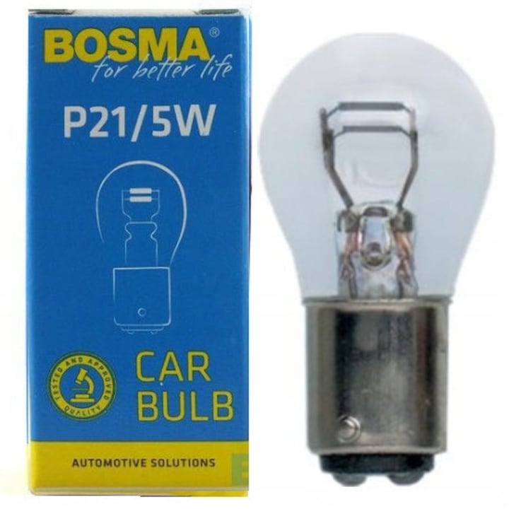 Bec Cu Filament Dublu, Bosma 12V 21/5W P21/5W Bay15D