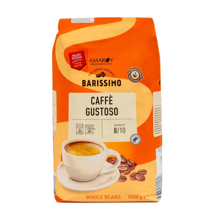 Cafea Barissimo Caffe Gustoso, boabe, 1kg