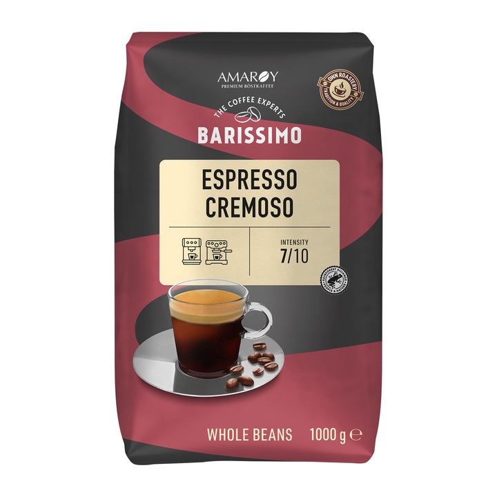 Cafea Barissimo Espresso Cremoso, boabe, 1kg