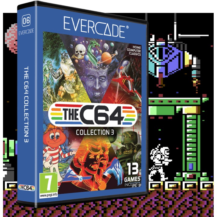 Evercade C6, The C64 Collection 3, 13in1, Retro, Multi Game, Játékszoftver csomag