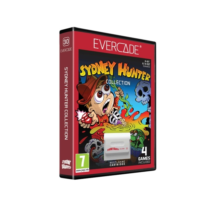 Игра, касета за няколко игри, Evercade #30, The Sydney Hunter Collection, 4в1, ретро
