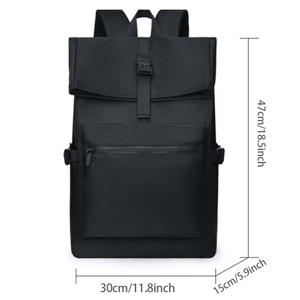 Geanta pentru laptop de afaceri Dollcini pentru barbati, rucsac business pentru barbati, rezistenta la apa, pentru calatorii de afaceri, calatorii in familie, 546031, negru mat