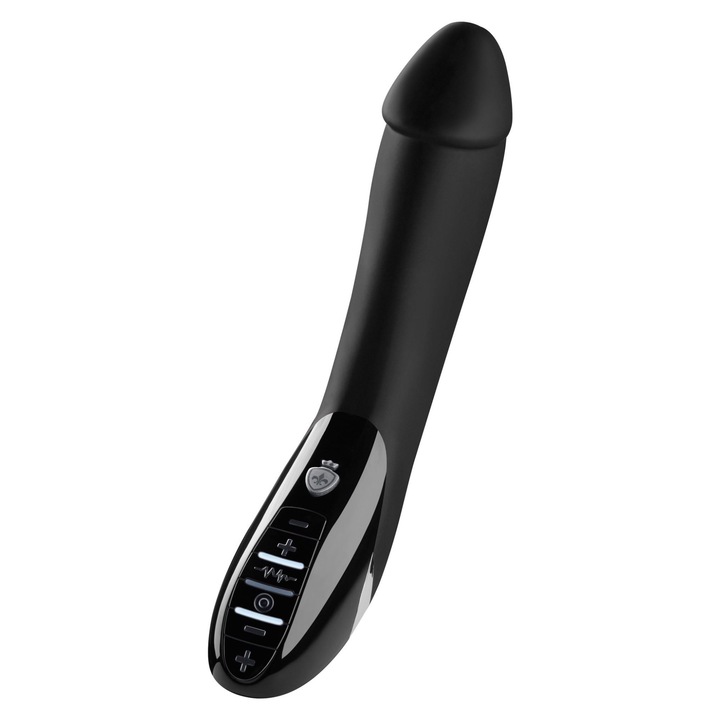 Vibrator Mystim, 27cm, 8 programe de vibratie, 5 programe de electrostimulare, negru