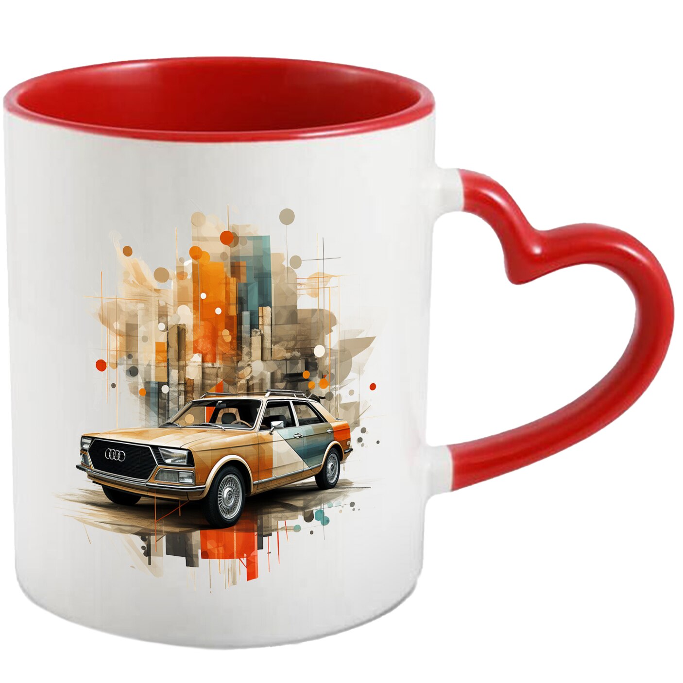 Чаша с кола, Audi, ретро, геометрична, на точки, илюстрация ...