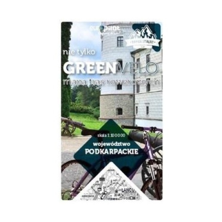 Województwo podkarpackie. Mapa tras rowerowych, Euro Pilot, 2021